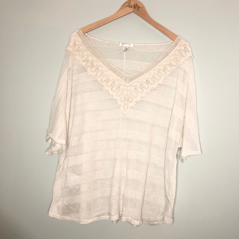 3x plus size maternity striped dolman shirt